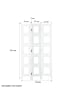 Homestyle4u 3-tlg. Paravent in Weiß 93x161