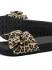 Flip Flop Slides "pool*bow leo" in Schwarz