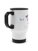 Mr. & Mrs. Panda thermosbecher Einhorn Party ohne Spruch in Weiß