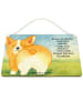 Mr. & Mrs. Panda Deko Schild Corgi Po Design mit Spruch in Weiß