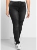 sheego Skinny Jeans in black denim