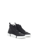 Roberto Cavalli Schwarz Wildleder Leder High Top Sneaker