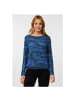 Cecil Langarmshirt in mid blue melange