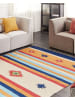 Beliani Kelim TARONIK in Bunt/Rot/Blau - (W) 200 x (L) 300 cm