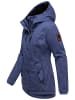 Marikoo Winterjacke Bikoo in Blue Violet with black fur