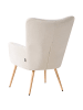 Beliani 2-tlg Sessel VEJLE in Beige/Braun