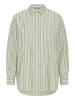 ICHI Hemd langarm IHFLUCA Loose fit in GREEN STRIPE