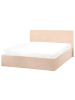 Beliani Doppelbett ORBEY in Beige - (W) 137 x (H) 88 x (L) 212 cm