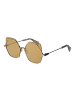 Yohji Yamamoto Unisex Sonnenbrille Geometrisch Gold