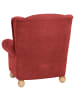 58 aufm Kessel OHRENBACKENSESSEL Kasha Bezug Veloursstoff Buche natur / terracotta