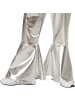 tectake Schillerndes Disco-Outfit aus Glanzstoff, silber