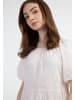 myMo Damen Maxikleid in Weiss Pinkorange Punkte