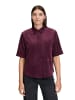 BETTY & CO Hemdbluse mit aufgesetzten Taschen in Dark Aubergine