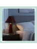 relaxdays Tischlampe in Aprikot/ Gold - (H)47 x Ø 30 cm