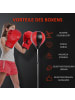 HOMCOM Punchingball Set,Ø43 x 126-144H cm,Rot+Schwarz