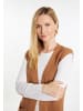 usha WHITE LABEL Damen Strickweste in Kamel