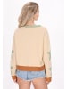 IZIA Women Sweatshirt in Beige