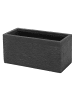 Beliani Outdoor Blumentopf MYRA in Schwarz - (W) 50 x (H) 24 x (L) 23 cm