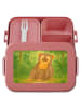 Mr. & Mrs. Panda Bento Box Affe Design ohne Spruch in Rot Pastell