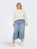 ONLY Carmakoma Strickpullover in Cloud Dancer