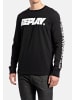 Replay Replay Shirt Langarmshirt BASIC JERSEY mit Markenprint mit Rundhals in schwarz