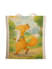 Mr. & Mrs. Panda Shopping Tasche Fuchs Joggen Design ohne Spruch in Weiß