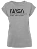 F4NT4STIC T-Shirt NASA Logo One Tone in grau meliert