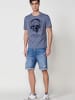 KOROSHI Kurzarm-t-shirt. in blau