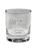 Mr. & Mrs. Panda Whiskyglas Otter Stein mit Spruch in Transparent