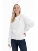DreiMaster Damen Sweatshirt Mit Rundhals in Weiss