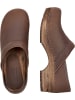 Sanita Comfortwear Clog "Wood-Julie Closed" in Braun