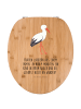 Mr. & Mrs. Panda Toilettensitz Storch mit Spruch in Braun