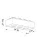 Nice Lamps Deckenleuchte HYDRA 3 in weiss H 11 cm