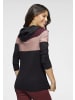 Laura Scott Strickpullover in schwarz-bordeaux gestreift