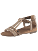 Aniston SHOES Riemchensandale in beige-goldfarben