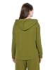 Ulla Popken Sweatjacke in blattgrün