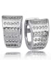 BALIA Silber 925 Damen Creolen Lines Ohrring ca. 0,9cm