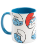 Die Schlümpfe Die Schlümpfe Tasse Allover Kaffeetasse Becher 320 ml in blau/weiß
