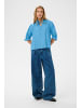 Kaffe Kurzarm-Bluse KAlufia Loose fit in Azure Blue