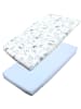 TupTam Baby Kinder Spannbettlaken 2er Pack in blau Modell 1