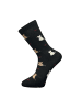 Yuhu Damen Wollsocken mit Katzenmotiv im 3er Pack in Grau