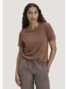 Hessnatur Streifen T-Shirt Relaxed in mocca