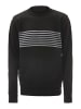 mozzaar Pullover in Schwarz Grau