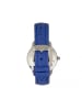 Bertha Abby Schweizer Uhr mit Lederarmband in Silver/Blue