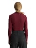 Marc O'Polo DENIM Ripp-Longsleeve slim in Deep Burgundy