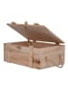 UNUS UNUS Holzkisten Set geflammt mit Deckel und Seilgriffen in Braun