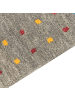 Beliani Kurzflor SEYMEN in Grau/Bunt - (W) 80 x (L) 150 cm