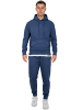 Reichstadt Herren Regular Fit Hoodie Marken-Stick in Dark Blue
