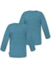 Normani Outdoor Sports 2er Pack Baby Merino Longsleeve Taupo in Blau