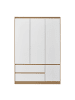 en.casa Kleiderschrank Bastheim in Weiß (B)120cm (G)109.2cm